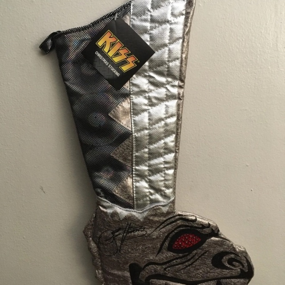 Gene Simmons KISS Kurt Adler 2010 Dragon Boot Christmas Stocking Live Nation